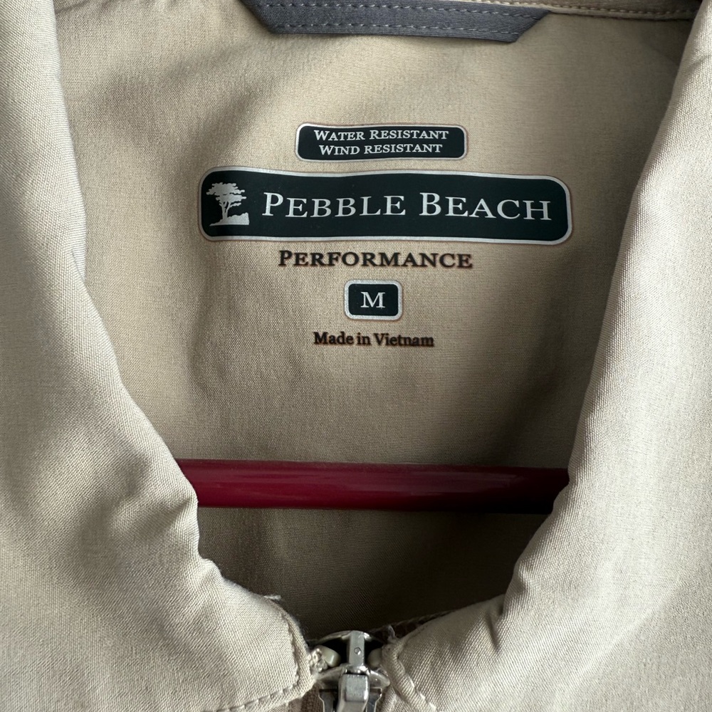Beige Pebble Beach Performance Jacket - image 3